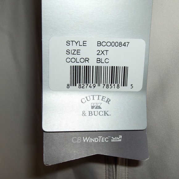 Cutter and Buck convertible pullover lined windbreaker, Measures 52" Chest - Picture 7 of 10